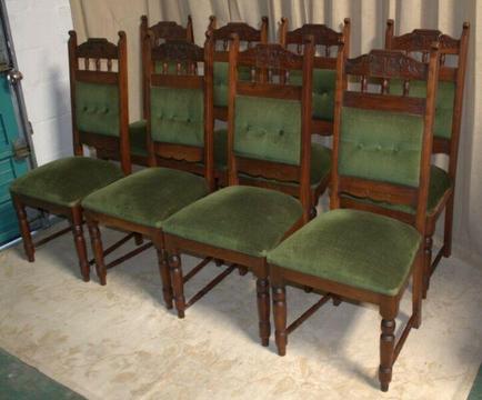 8x Edwardian High-Back Dining Chairs - R7,600.00 
