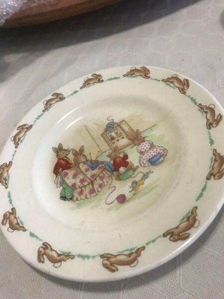 bunnykins plate 