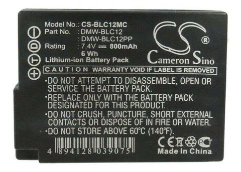 Cameron Sino Camera Battery CS-BLC12MC for PANASONIC DMW-BLC12 etc. 0315 