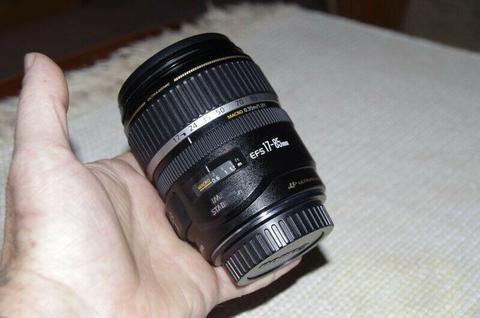 Canon 17-85 ultrasonic image stabilized lens in top condition, clear and sharp, photos are of actual 