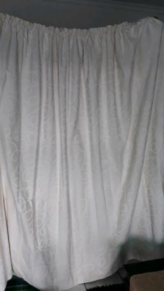 Cream/white curtains 