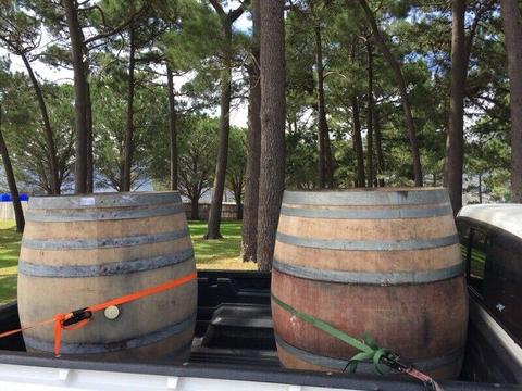 Original 500 Lt French Oak Wine Barrels. 