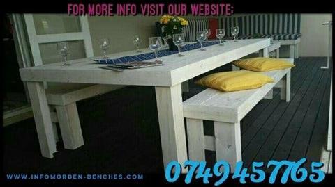 Affordable wooden benches  