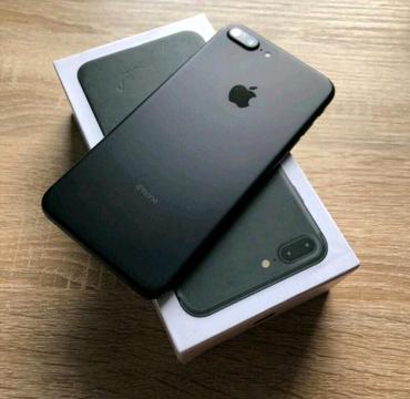 128GB IPHONE 7 PLUS MATTE BLACK IN THE BOX -TRADE INS WELCOME 