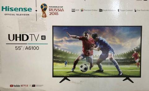Tv’s Dealer: HISENSE 55” HDR SMART 4K ULTRA HD LED NEW WITH WARRANTY  