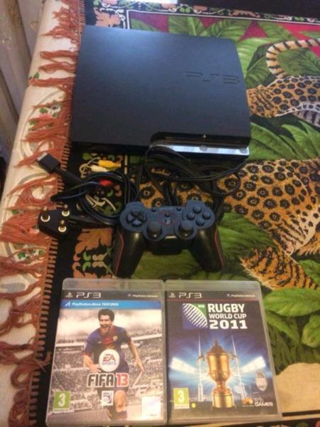 Playstation 3 with controls games skylndrs for sale 