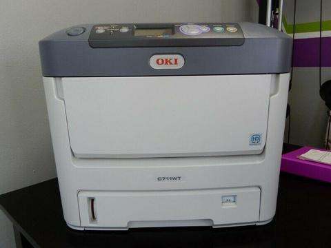 Start your own printing business with the OKI C711WT laser printer! 