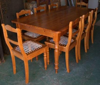 Oregon Dining Table & 8 Chairs - R7,650.00 