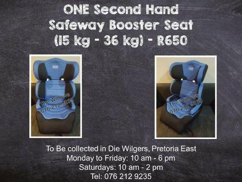 Second Hand Safeway Booster Seat (15 kg - 36 kg) 
