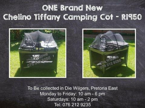 Brand New Chelino Tiffany Camping Cot 