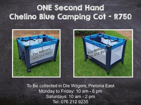 Second Hand Chelino Blue Camping Cot 
