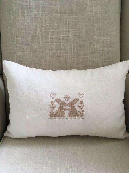 Hand embroidered cushion - and other gifts made to order 