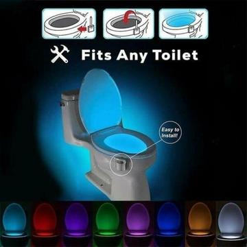 7 Colors LED Sensor Motion Activated Toilet Night Light 