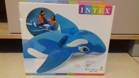 Inflatable whale pool toy 