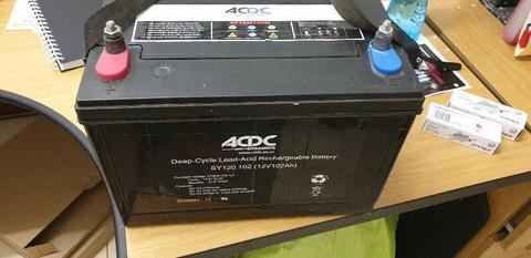 ACDC 102 AH deep cycle battery 
