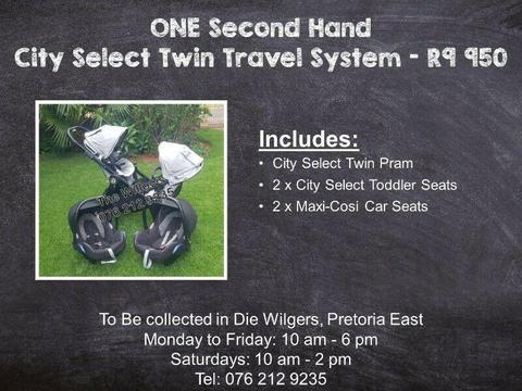 Second Hand City Select with Maxi-Cosi Travel System 