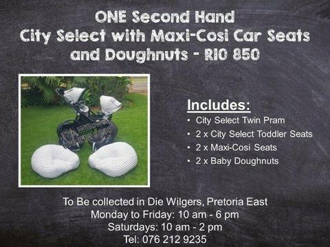 Second Hand City Select with Maxi-Cosi Car Seats and Doughnuts 