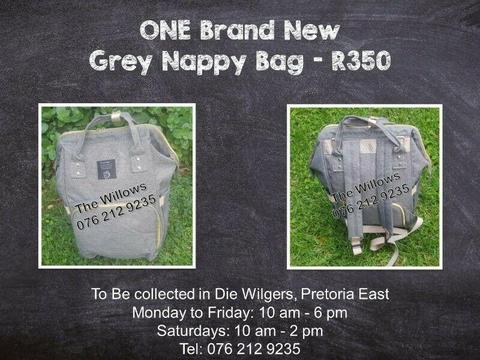 Brand New Grey Nappy Bag 