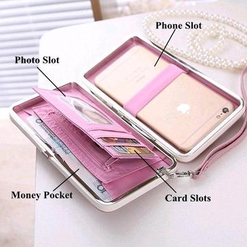 Womens cell phone wallet 