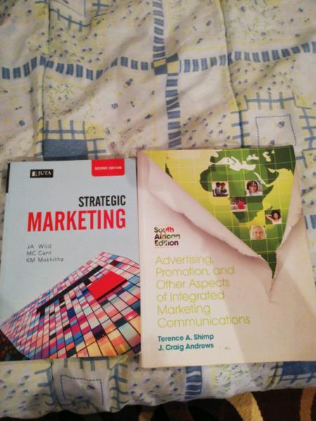 Marketing textbooks for sale 