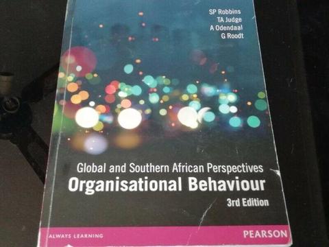 Unisa Organisational Behaviour 3rd edition textbook for sale 