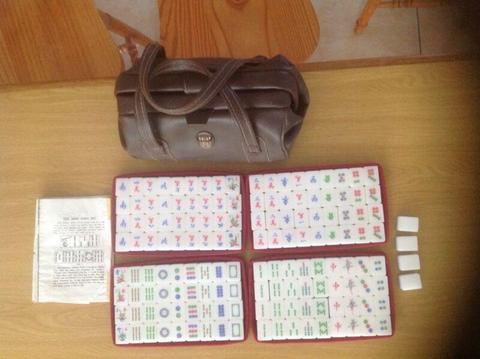 MahJong Chinese Oriental Tile Game with Carry Bag. R500. 