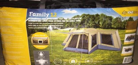 Oztrail Family Tent 12 Sleeper (never before used) 