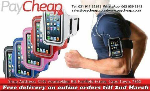 Red Universal Armband For Gym Goers And Runners 