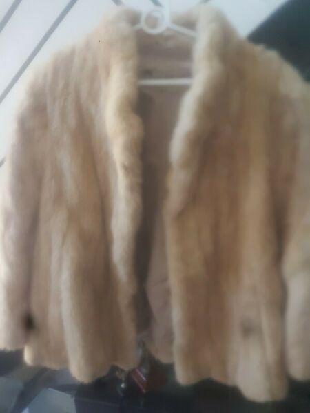 Mink fur coat 