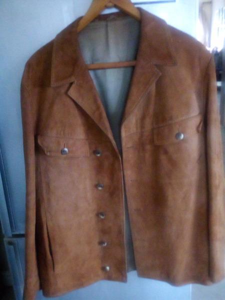 Genuine suede vintage jacket 