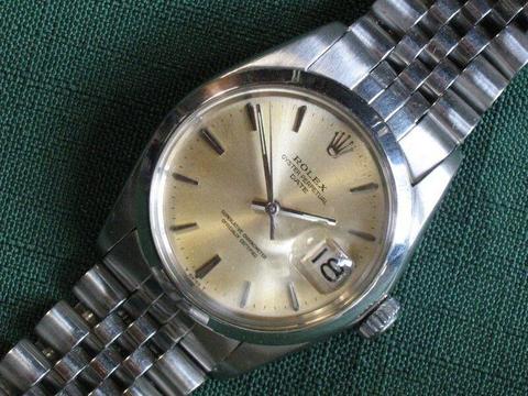 Vintage Rolex Oyster Perpetual Date, Stainless Steel Case & Jubilee Bracelet, ca 1965 