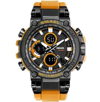 Smael S-Shock 50m Waterproof Multifunction Sports Watch - Orange 