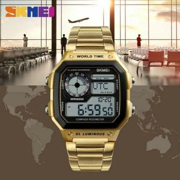 SKMEI 1382 WITH COMPASS, PEDOMETER, WORLD TIME, STOPWATCH 