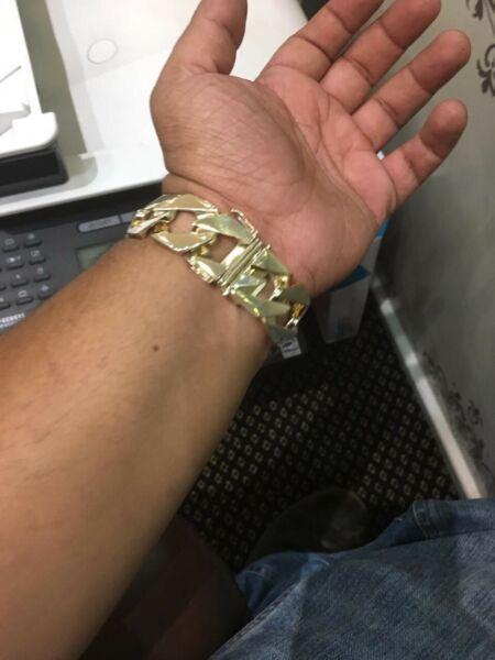Custom made gold bracelet  