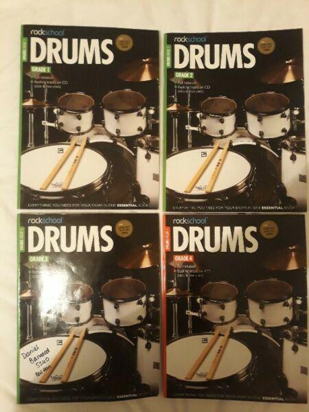 Rockschool Drum Kit Books (Grade 1-4) 