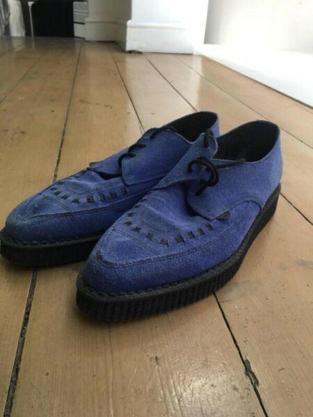 Blue Suede Shoes Size 8 