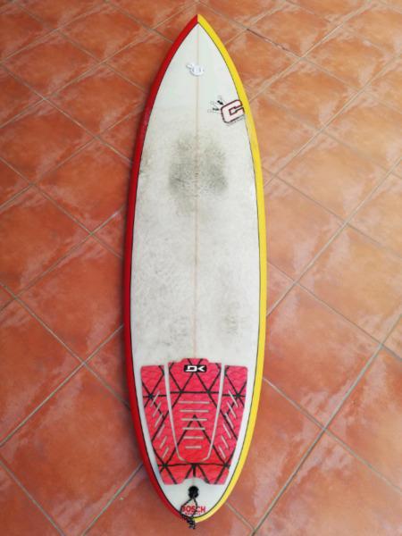 6'6 Clayton single fin surfboard  
