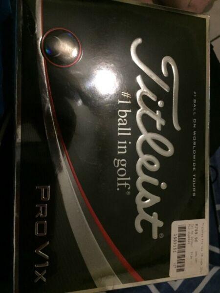 Original Titleist pro v1x golf balls. Two boxes of 12 selling together 