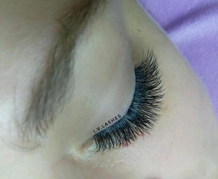 Russian Volume eyelash extension. 