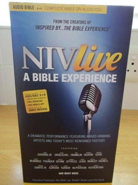 NIV Live Complete Dramatized Audio Bible includes 79 CDs with DVD Bonus Material - (Unused) 