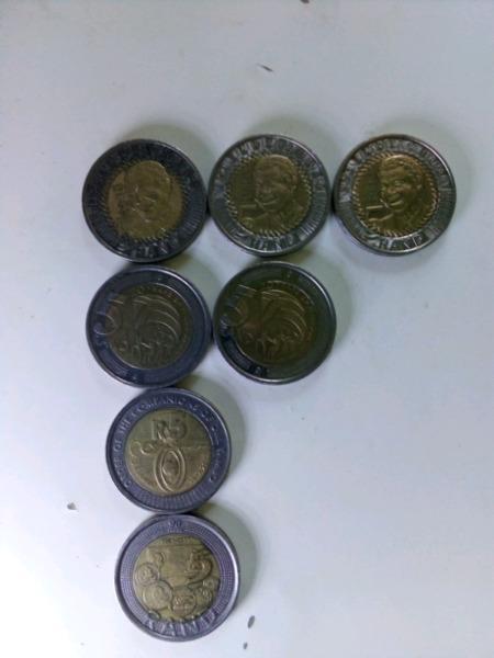 R5 coins. make me an offer 