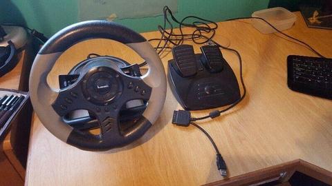Steering wheel for PS2 and PC 