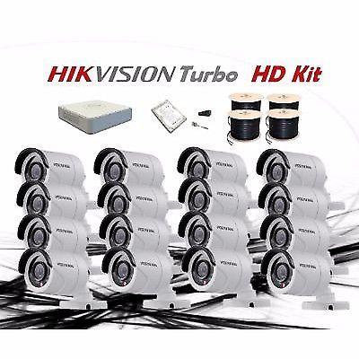 16 CH PROVISION ISR OR HIKVISION COMPLETE HD CCTV SYSTEM FOR R10 500 WITH LED MONITOR 
