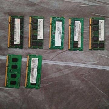 1GB/2GB DDR2/DDR3 RAM(Laptop/Desktop) 