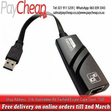 USB 3.0 to 10/100/1000 Mbps Gigabit Ethernet AdapterDescription 