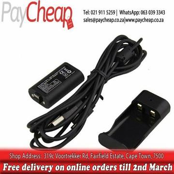 4-in-1 Battery, Charging Dock, Cable for XBOX ONE Gamepad - Black 