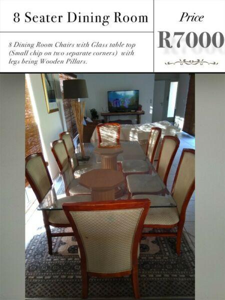 8 Seater Dining Room Table And Chairs 