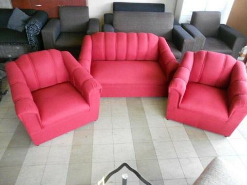 LOUNGE SUITE > COUCH PLUS TWO CHAIRS > BRAND NEW 