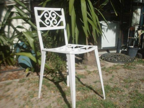 Wrought iron chair 