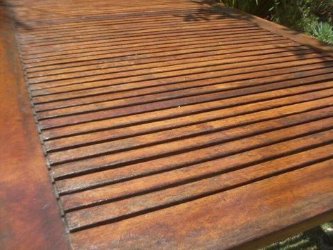 Wooden patio table 